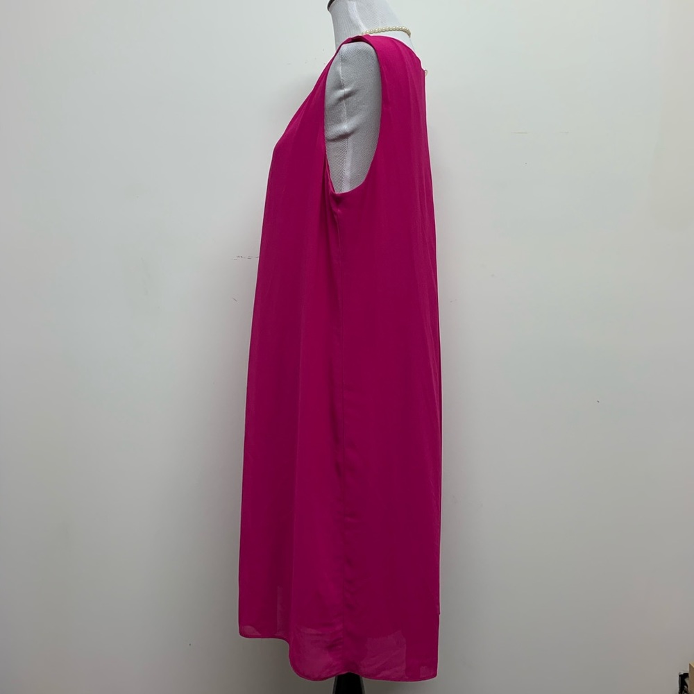 Charlie B Pink Chiffon Dress Size XL - Picture 5 of 13